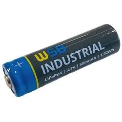 Akkuman 4x WSB Industrial IFR 14500 AA Solar Akku LiFePO4 3,2V 600mAh