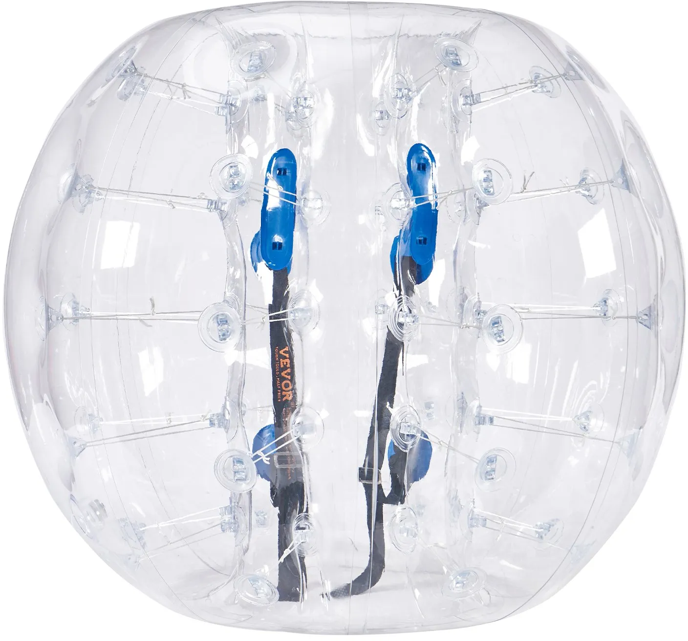 VEVOR Aufblasbarer Bump Ball Bumper Stoßball 1 Stk. 1,2 m x  1,03 m, Menschlicher Kollisionsball, PVC-Körperblasen-Bounce-Ball für Outdoor-Aktivitäten, Transparente Punkte Aufblasbarer Bumper Ball