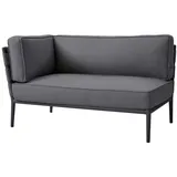 Cane-Line Gartensofa-Modul Conic, Aluminium Grau