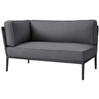 Cane-Line Gartensofa-Modul Conic, Aluminium Grau