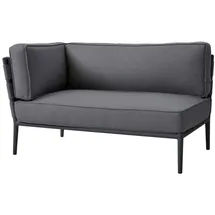 Cane-Line Gartensofa-Modul Conic, Aluminium Grau