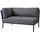 Cane-Line Gartensofa-Modul Conic, Aluminium Grau