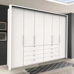 Ankleideschrank in Weiß 4 türig