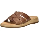 Gabor Pantolette GABOR "Rhodos", Damen, Gr. 39, braun Glattleder, Schuhe Pantolette,