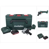 Metabo W 18 L BL 9-125 Akku Winkelschleifer 18 V 125 mm Brushless + 1x Akku 4,0 Ah + Ladegerät + metaBOX