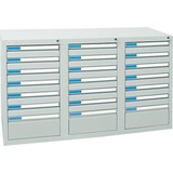 Schubladenschrank ESTA3 900x1500x500 7035/7035 7613207