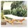 vidaXL Sonnenliege 200 x 100 x 162 cm Braun/Creme