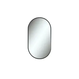 Spiegel mit LED oval Obersee , verspiegelt , Metall,Glas , Maße (cm): B: 50 H: 91 T: 5.0