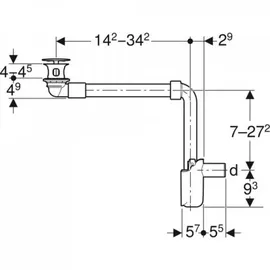 Geberit Waschbeckenablauf 152091211