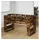 vidaXL Tischfußballtisch Geräucherte Eiche 146,5 x 74 x 85 cm