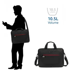 Act Suburb shoulder bag for laptops up to 15.6i made from recycled plastic (AC8570)