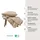SCHIESSER Laura Uni Helltaupe 135 x 200 cm + 80 x 80 cm