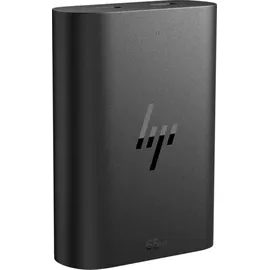 HP USB-C 65W GaN Ladegerät/ Netzteil Schwarz, 2x USB-C, inkl. 1m USB-C Kabel, 1m Netzkabel (Schuko)