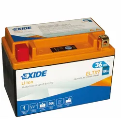 Exide ELTX9 Li-Ion Lithium Motorradbatterie 12V 3Ah 180A