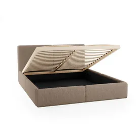 FEDVE Polsterbett Doppelbett Riberia Slim Bett Bettkasten 140x200 cm, Schlafzimmer, Betten, Polsterbetten