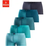 H.I.S. H.I.S Boxer »Boxershorts für Herren«, (Packung, 5 St.), aus Baumwolle H.I.S blau, hellblau, navy, petrol, dunkelpetrol