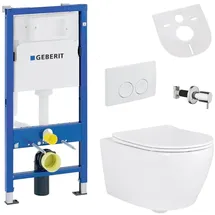 Belvit Hänge WC mit WC-Sitz Weiß