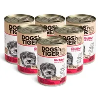 Dogs'n Tiger Dogs’n Tiger Adult Premium Hundefutter, Nassfutter, Getreidefrei, Guadn, 6x400 g