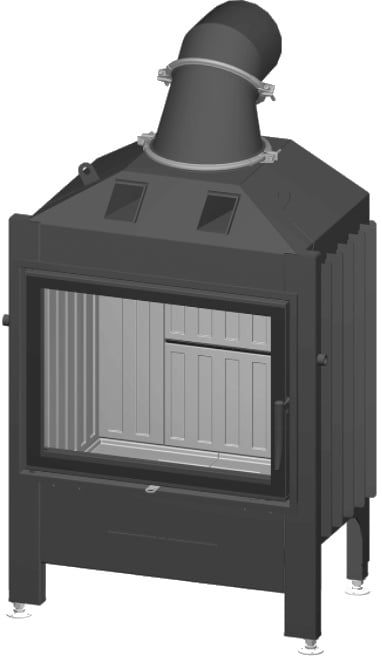 Spartherm Kamineinsatz | Varia 1V 57 | Türanschlag links | einfache Verglasung | RLA