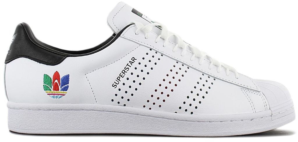 adidas Originals Superstar - Herren Schuhe Weiß Schwarz FW5388 , Größe: EU 38 2/3 UK 5.5