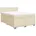 Boxspringbett mit Matratze Creme 140x200 cm Stoff