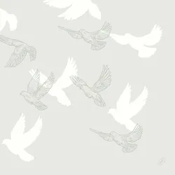 DUNI GmbH DUNI Bio-Dunisoft Serviette 40x40 cm 1/4 F. Soft Wings