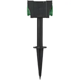 PRO PLUS Gartensteckdose 4-fach 2 m Schwarz 1 St.