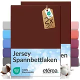 Etérea, Fixleintuch, Comfort Jersey 2x Set (180 x 200 cm, 200x200 cm)