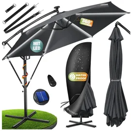Kesser Ampelschirm Ø 300 cm Grau