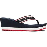 Dianette » HI WEDGE BEACH SANDAL«, Keilabsatz, Zehentrenner, Sommerschuh mit auffälligem Logoschriftzug, Gr. 39, dunkelblau, , 64519339-39