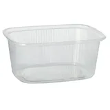 Papstar Starpak Verpackungsbecher, PP eckig 250 ml 4,9 cm x 8,1 cm x 10,8 cm transparent