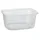 Papstar Starpak Verpackungsbecher, PP eckig 250 ml 4,9 cm x 8,1 cm x 10,8 cm transparent