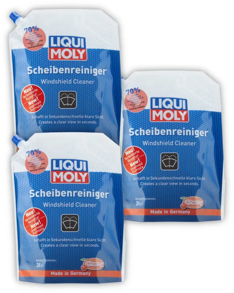 3x 3L LIQUI MOLY 21707 Scheibenreiniger Cherry für klare Sicht in Sekunden