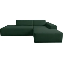 werk2 Ecksofa WERK2 "Apollo, hoher Sitzkomfort, aktuelles Design, Breite 264cm, L-Form", moosgrün, B:264cm H:70cm T:188cm, 90% Polyester, 10% Nylon, Sofas, Ecksofa, Puristisches Design mit maximalem Komfort