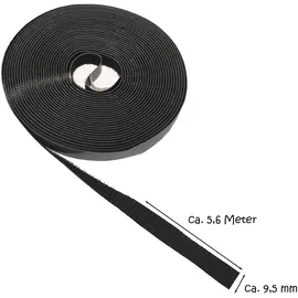 varivendo Fenster-Fliegengitter Klettband selbstklebend 5 x 9,5 cm Schwarz