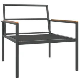vidaXL Garten-Lounge-Set 4-tlg. anthrazit Stahl