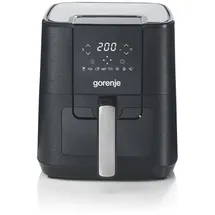 Gorenje Heißluftfritteuse AF1350DWB 1.350 Watt/Korb 5,4 Liter mit Sichtfenster,