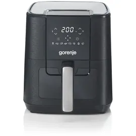 Gorenje Heißluftfritteuse AF1350DWB 1.350 Watt/Korb 5,4 Liter mit Sichtfenster,