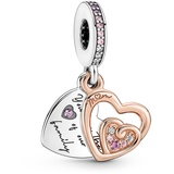 Pandora ROSE Charm Anhänger "Herz" Pink mit Zirkonia 781020C01