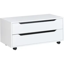 Beliani Osasco Badezimmerschrank 80 x 39 x 39 cm Weiß