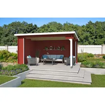 Lasita Maja Columbus Gartenhaus 4,25 x 3 m Rot