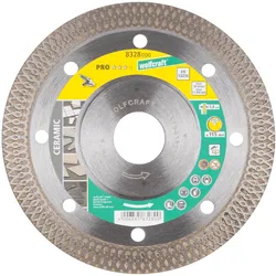 wolfcraft Diamant-Trennscheibe Pro Ceramic Turbo für Granit, Feinsteinzeug, Fliesen und Keramik  ø11