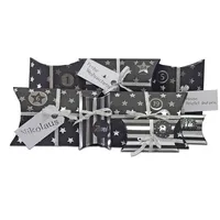 Frau Wundervoll DIY Adventskalender zum Befüllen HoHoHo schwarz, silber