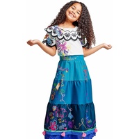 Disney Store Kinderkostüm Mirabel, Encanto, einteilig, Kleid mit Applikationen und Stickereien, Kinderkostüm zum Verkleiden, für Halloween, Fasching oder zum Spielen