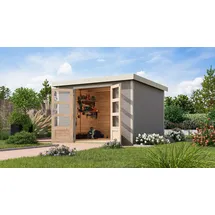 Karibu Jupiter 5 D 3,20 x 2,67 m Wassergrau