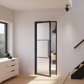 Inova Loft Glastür links 83 x 211,5 cm schwarz