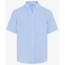 Brax Kurzarmhemd kariert Blau M