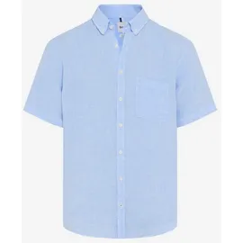 Brax Kurzarmhemd kariert Blau M