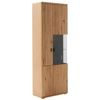 MCA Furniture Vitrine VENEDIG (BHT 75x209x37 cm) - BHT