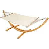 Amanka XXL Hängematte mit Gestell - 325 cm Beige